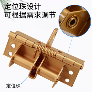 Concealed <b>Door</b> <b>Spring</b> Hinges 4 Inch Self Closing With 180 Degree Opening For Wooden <b>Doors</b> - Product Image 4