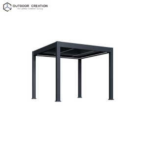 Pérgola Automática Impermeable de Aluminio con Rejillas 3x3M, Gazebo de Jardín con Control Remoto, Tamaño Personalizado - Product Image 1