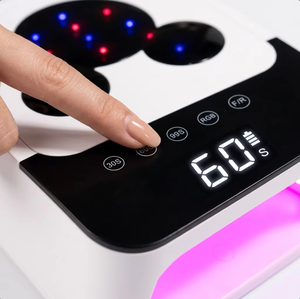 Lampe à ongles numérique intelligente UV LED en plastique avec minuteur 10s/30s/60s/99s, séchoir à gel professionnel en forme de Mickey pour manucure rapide et durcissement rapide du gel - Product Image 3