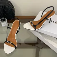 Sandal Wanita Hak Tinggi Tipis Seksi, Model Open Toe dengan Tali Gesper, Mudah Dipakai, Bahan Plastik, untuk Musim Panas, Fashion Jalanan, Pesta, Striptis, dan Prom