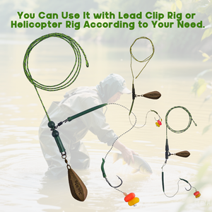 Premium Getextureerde Karper Loodzinkers Draaibare Drukknopen Bedekt Oppervlak Voor Karper Visgerei Accessoire Helikopter <span class=keywords><strong>Semi</strong></span>-Vaste Boorplatforms B06 - Product Image 2