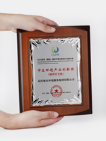 Médaille bouclier en bois personnalisée or argent bronze trophée plaque murale autocollant en métal comme prix pour l'entreprise Gala employé