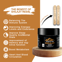 Crème de Shilajit OEM, complément alimentaire, minéraux multiples, acide fulvique, résine de Shilajit pure de l'Himalaya pour le soutien immunitaire