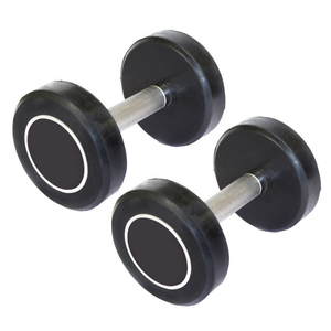 2.5 Kg Chrome Plated High Quality <b>Dumbbells</b> Pair Rubber Coated Free Weights for Home Gym Arms Strength Training - Product Image 1