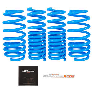 MaXpeedingrods couleur bleue 1.8 pouces en acier allié ressort hélicoïdal ressorts d'abaissement de levage 1.8 "F/2.0" R pour Chrysler 300 RWD 2011-2023 - Product Image 1