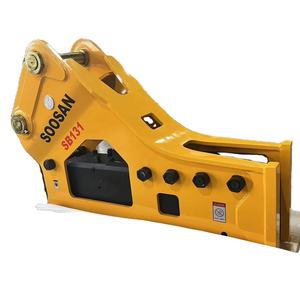 SOOSAN SB131 Martillo hidráulico de tipo lateral acoplable a excavadoras con mangueras Cinceles Caja de herramientas Cilindro de nitrógeno - Product Image 3