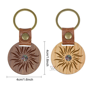 Porte-clés personnalisé <span class=keywords><strong>en</strong></span> <span class=keywords><strong>bois</strong></span> et résine gravé, porte-clés sur le thème de l'océan avec sangle <span class=keywords><strong>en</strong></span> cuir, cadeau promotionnel pour souvenir de voyage - Product Image 6