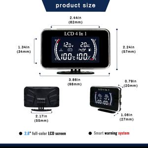 Wenle 4-in-1LCD Carro Digital Água Temp <span class=keywords><strong>Gauge</strong></span> <span class=keywords><strong>Oil</strong></span> <span class=keywords><strong>Pressure</strong></span> Fuel Voltage 1/8 NPT <span class=keywords><strong>Oil</strong></span> <span class=keywords><strong>Pressure</strong></span> Sensor Sensor de Temperatura da Água - Product Image 5