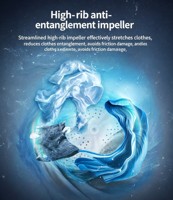 Lave-linge semi-automatique à double cuve 8 kg avec essoreuse 6 kg, appareil compact pour la maison et l'hôtellerie