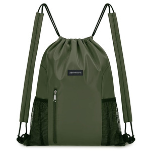 Leisure Fitness <strong>Drawstring</strong> Backpack With <strong>Mesh</strong> Side Pockets and Adjustable Shoulder Straps Waterproof Sports <strong>Bag</strong> for Adults Kids - Product Image 1