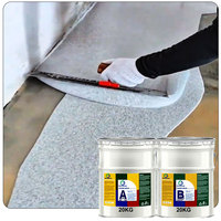 Revêtement de sol en résine époxy liquide auto-nivelante, imperméable, de qualité supérieure pour la construction, couleur sable, effet marbre, pour entrepôt