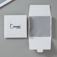 Tissu en microfibre suédé personnalisé en gros pour le nettoyage et le polissage des bijoux, disponible en argent sterling et en or
