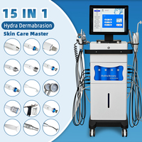 Meilleur 15 en 1 Hydra Dermabrasion Machine avec Jet D'oxygène Peel Microdermabrasiondeep nettoyage hydra dermabrasion machine pour spa