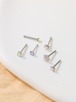 Anneaux de nez 18G 20G en acier chirurgical inoxydable, clous de nez, labrets, bijoux de piercing pour femmes et hommes