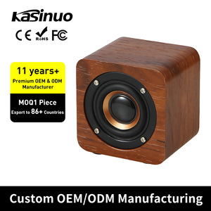 SHENZHEN regalo transfronterizo LOGO retro precio de fábrica El nuevo Q10 mini altavoz de madera Blue tooth portátil pequeño ESTÉREO - Product Image 1