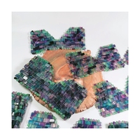 Masque pour les yeux en jade Xiuyan anti-âge naturel fait à la main masque pour les yeux en fluorite pour masque pour les yeux secs