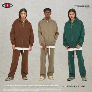 ARTIE Vêtements pour Hommes |   Nouveau Hoodie Streetwear Ample à Capuche Doublé Polaire 350G avec Double Fermeture Éclair – Collection Automne/Hiver 2025 - Product Image 3