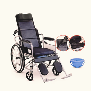 Sedia a Rotelle Manuale Pieghevole con Accessori, Parti in Plastica, Garanzia a Lungo Termine, Prezzo Conveniente - Product Image 3