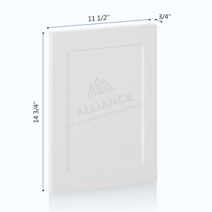 Trắng Shaker Phong Cách Mẫu Cửa 11 1/2 "W X 14 3/4" H X 3/4 "D USA Kho Trong Kho Cửa Bằng Gỗ Bảng Điều Chỉnh Cho Mỹ Tủ Bếp - Product Image 3