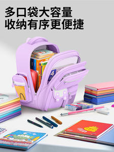 Zaino per studenti della scuola elementare 2025 nuovo colore da 13 a 5 e 6 Kuromi protettore per la colonna vertebrale leggero zaino per ragazze - Product Image 4