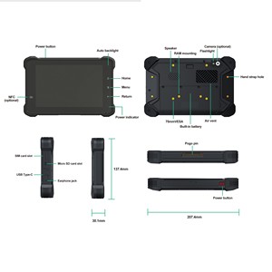 Tablette Android 13 robuste pour véhicule, personnalisée, 7 pouces, Octa Core, 4G, GPS, avec 4 entrées caméra pour camions longue distance - Product Image 5