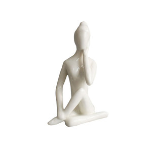 Jane Ermei porcellana bianca ceramica Yoga Figure ornamenti <span class=keywords><strong>arte</strong></span> astratta decorazioni di lusso <span class=keywords><strong>in</strong></span> resina artigianato all'ingrosso - Product Image 5