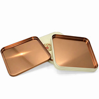 Caja de Metal Dorada Personalizada con Impresión Personalizada al por Mayor