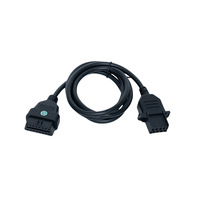 Câble d'extension OBD Volvo mâle-femelle 16 broches, câble adaptateur d'outil de diagnostic OBD2 alimenté, universel