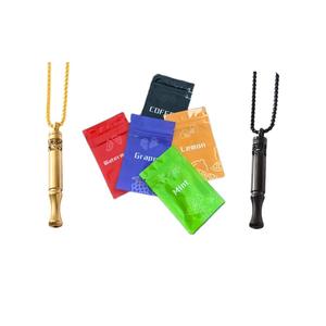 New Patterned Meditation Breathing <strong>Necklace</strong> Stainless Steel Rotating Twist-Open Aromatherapy Pendant Flavor Smoking Gift - Product Image 3