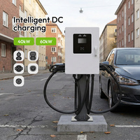 EVEGO Nuevo Cargador Rápido de CC Comercial de 60kW 480V con Doble Pistola, Protección IP55 y 2 Años de Garantía