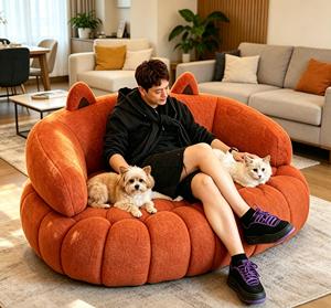 Custom Logo Indestructible Human Size <b>Dog</b> <b>Bed</b> Fluffy Luxury Extra Large Pet <b>Sofa</b> <b>Bed</b> - Product Image 1