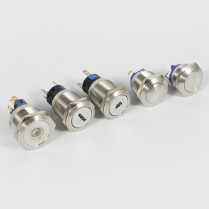Bouton poussoir d'arrêt d'urgence en métal IP65 de 12 mm, 16 mm, 19 mm, 22 mm, 25 mm pour panneau de commande de ventilateur - Product Image 1