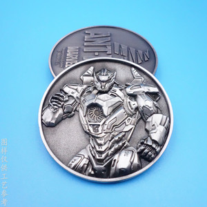 Pièce commémorative en alliage de bronze gravée en forme de crâne, médaillon de collection au design 3D - Product Image 4
