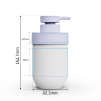 Botellas de PET de 300ml y 500ml, Redondas, para Champú y Gel de Ducha, con Bomba Dosificadora, Envases para Productos de Belleza