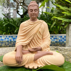 जीवन के आकार के आउटडोर सजावटी अंजीर बुधा प्रतिमा मूर्तिकला उद्यान या पार्क के लिए बड़े राल अंतरिक्ष यात्री - Product Image 4