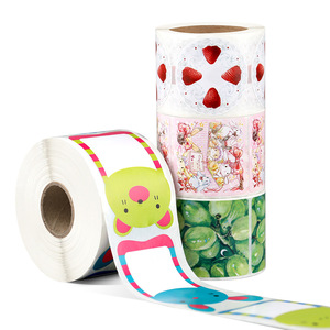 Custom Digital Labels Rectangular Waterproof PVC Self Adhesive Stickers For Gift Craft Packaging - Product Image 1