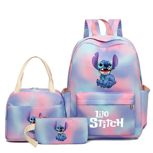 Tuta in tre pezzi grazioso con cuciture a cartoni animati zaini impermeabili borsa da pranzo <span class=keywords><strong>astuccio</strong></span> ad alta capacità per scolari per bambini - Product Image 5