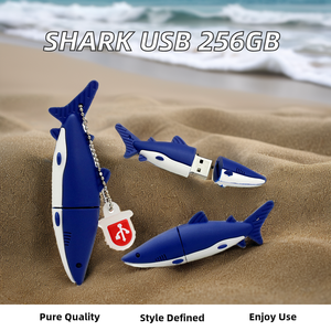 <span class=keywords><strong>Memoria</strong></span> USB Personalizada con Forma <span class=keywords><strong>de</strong></span> Tiburón, Souvenir Promocional para Torneos <span class=keywords><strong>de</strong></span> Pesca - Product Image 5