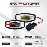 OTnhaee – lampe de plaque d'immatriculation LED 30SMD, nouvelle version améliorée, 12V Canbus, pour Honda Civic Sedan Accord Sedan, pour Acura MDX RL