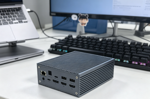 Base <span class=keywords><strong>de</strong></span> Conexión USB-C 18 en 1, Triple HDMI 4K/60Hz, USB 3.0, <span class=keywords><strong>Audio</strong></span> Óptico S/PDIF, Lector <span class=keywords><strong>de</strong></span> Tarjetas SD/TF, Base para Laptop - Product Image 2