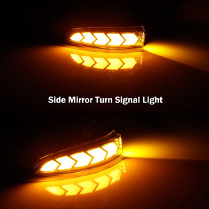 Clignotant latéral dynamique Skyearth blanc-jaune à LED 12V 3W étanche avec lentille fumée en plastique ABS pour voiture universelle - Product Image 3