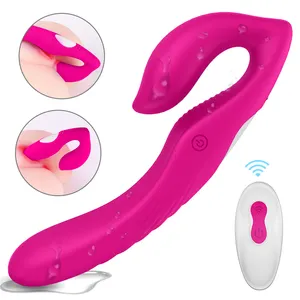Long Distance Remote Control G Spot Clitoris Lesbian USB Sex Toy Double Headed Dildo Gay Porn Video XXX Japan Vibrating