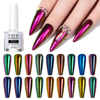 Échantillon gratuit Magic Mirror Chrome Liquid 18 couleurs de vernis à gel à haute teneur en pigments