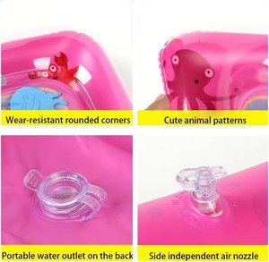 Matras bermain air tiup PVC sensor tebal baru tikar bermain kucing berkelanjutan nyaman dan anjing kecil tikar bermain air untuk waktu perut - Product Image 6
