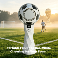 2026 World-C Fußball-Match Outdoor-Kühlungs-Mini-Ventilator Hochgeschwindigkeits-Aufladbarer Bürstenloser Blattloser Nackenventilator