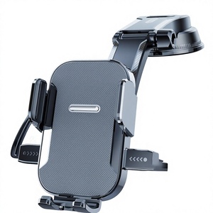 Soporte Universal para Teléfono Móvil para el Tablero del Automóvil, Ajustable en Altura, de ABS y Aleación de Aluminio, Impermeable, con Agarre de 360 Grados - Product Image 1