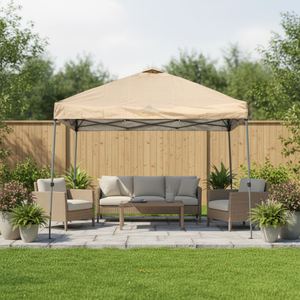 Square Aluminum Folding Gazebo Luxury 3x3 Pop-Up <b>Canopy</b> <b>Tent</b> Waterproof Single PVC Fabric Indoor Outdoor Trade Shows Events - Product Image 5