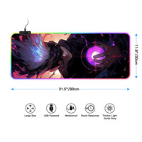 FLAME SNAKE Cartoon Series Anime Imprimé Tapis de souris de jeu personnalisé 300x800mm, Tapis de souris de conception personnalisée pour les joueurs