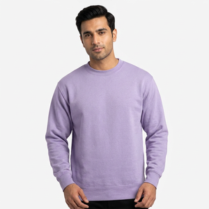 OEM AND ODM Man Casual Wear Hip Hop <b>Sweatshirt</b> Blank Crew Neck Plush Men Oversize <b>Sweatshirt</b> Vintage Washed <b>Sweatshirt</b> - Product Image 1
