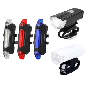 DELANHUWI Super Bright IPX5 LED Front <b>Light</b> 3+5 Modes <b>USB</b> Power Bank Bike Rear <b>Night</b> Riding <b>Light</b> - Product Image 2